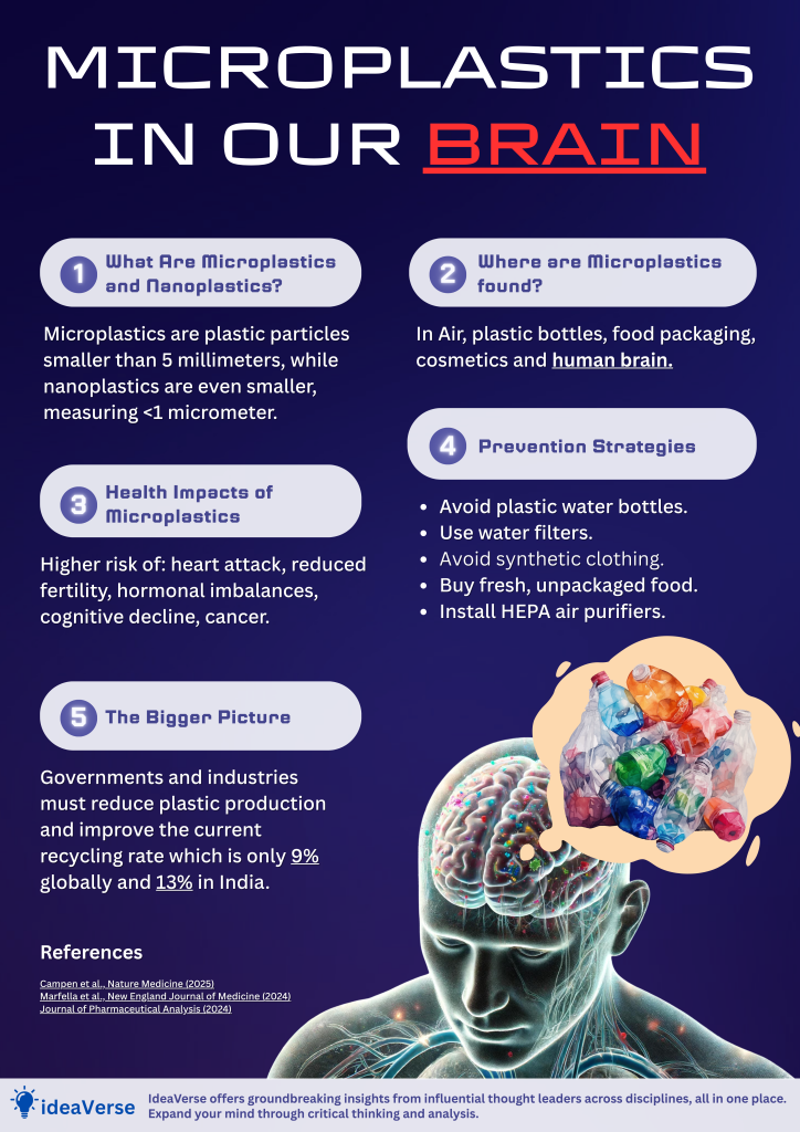 Microplastics in our brain - Article by ideaVerse.in